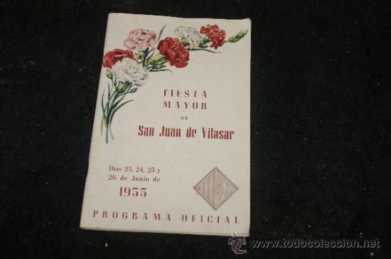 Coleccionismo: Antiguo programa de fiesta mayor, Vilassar de mar, 1955 - Foto 1