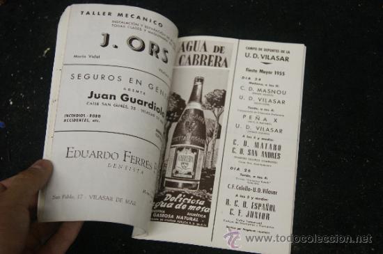 Coleccionismo: Antiguo programa de fiesta mayor, Vilassar de mar, 1955 - Foto 2