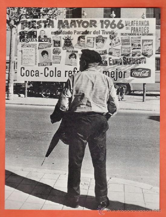 Sammelleidenschaft Papier: fotografia - festa major - vilafranca 1966- tivoli / coca-cola -hoja suelta -.j.m&ordf; espinas -a&ntilde;os 60