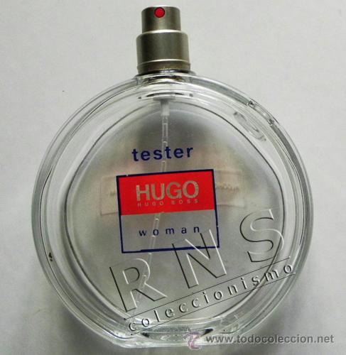 Coleccionismo: HUGO BOSS WOMAN - BOTELLA DE COLONIA VAC&Iacute;A - DE CRISTAL - FRASCO PARA COLECCI&Oacute;N - REINO UNIDO