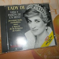 Coleccionismo: CD-LADY DI-VIDA Y PASIÓN DE UN MITO-VIDEO,VOZ,TEXTO Y FOTOS.-PERFECTO. Lote 39325757
