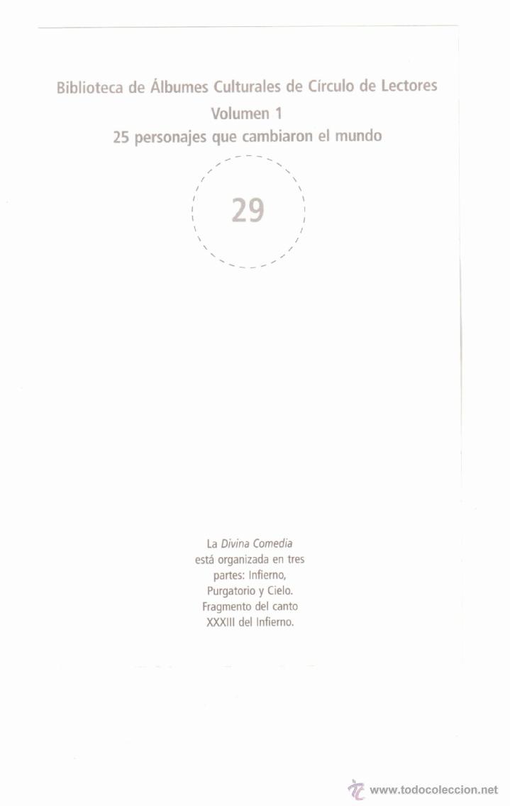 Coleccionismo: Divina Comedia. Dante. C&iacute;rculo de Lectores - Foto 2