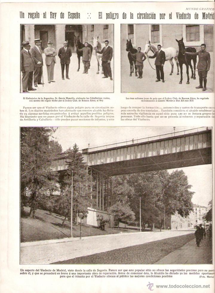 Colecionismo: A&Ntilde;O 1928 VIADUCTO DE MADRID PELIGRO DE CIRCULACION