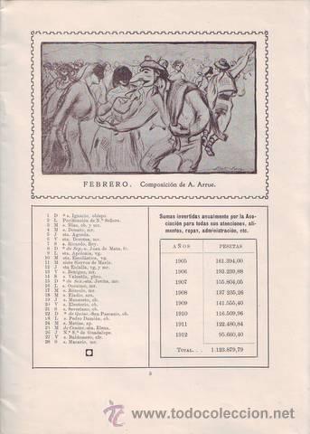 Collecting paper: ALMANAQUE PARA 1914. Asociaci&oacute;n Vizca&iacute;na de Caridad.