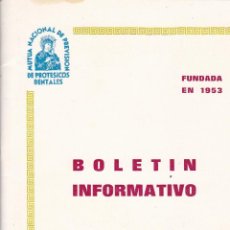 Coleccionismo: BOLETIN INFORMATIVO ··· MUTUA NACIONAL PREVISION PROTESICOS DENTALES ·· NOVIEMBRE 1975