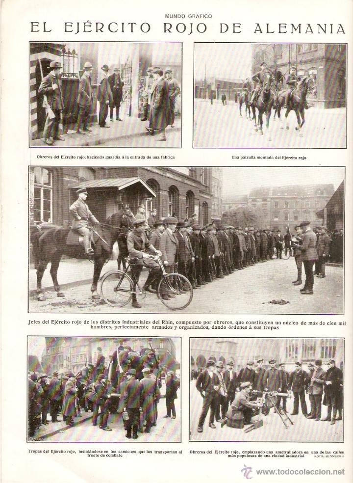 Collecting paper: A&Ntilde;O 1920 RECORTE PUBLICIDAD EL EJERCITO ROJO DE ALEMANIA OBREROS EJERCITO ROJO