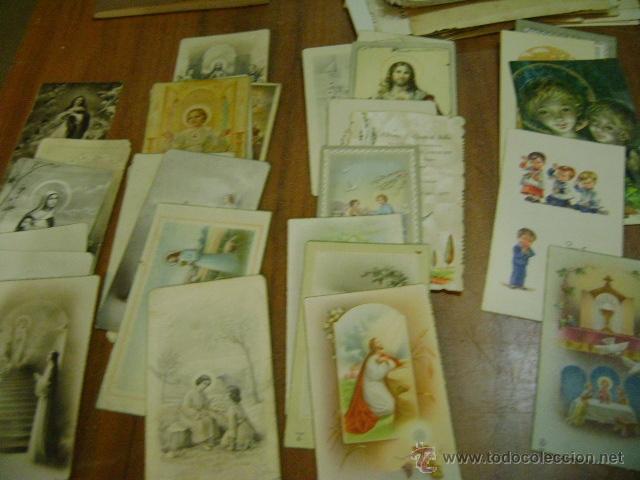 Collecting paper: Lote 30 Recuerdos de Primera Comuni&oacute;n con estampas religiosas. Entre 1931 y 1964