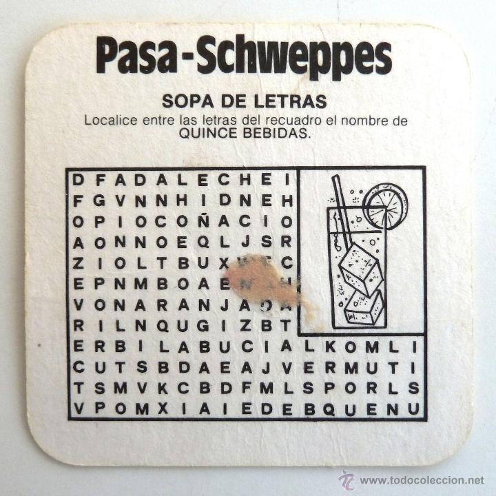 Coleccionismo: POSAVASOS SCHWEPPES BITTER LEMON - Foto 2