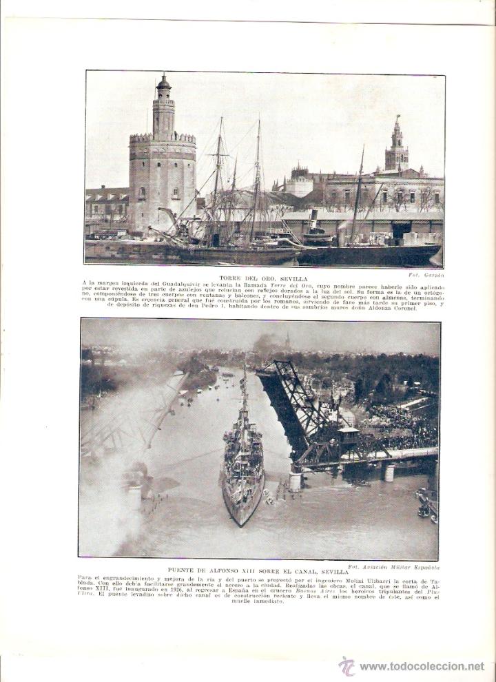 Collectionnisme: A&Ntilde;OS 20 RECORTE PRENSA FOTOGRAFIA SEVILLA ALCAZAR PUENTE ALFONSO XIII TORRE DEL ORO