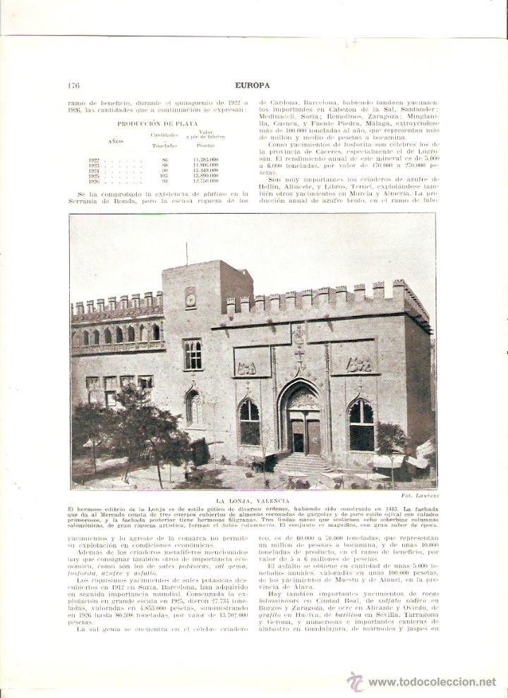 Collectionnisme: A&Ntilde;OS 20 RECORTE PRENSA FOTOGRAFIA VALENCIA LA LONJA CATEDRAL