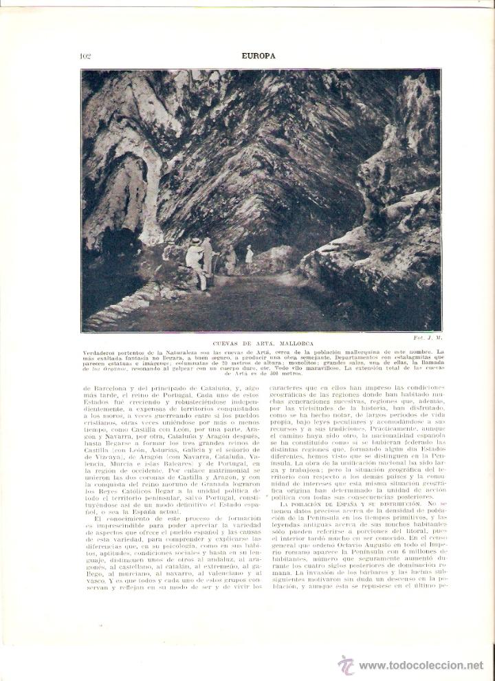 Colecionismo: A&Ntilde;OS 20 RECORTE PRENSA FOTOGRAFIA LES CAMBRES L'ESCALA CUEVAS COVES D'ARTA ARTA MALLORCA