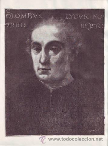 Coleccionismo: CRIST&Oacute;BAL COL&Oacute;N. LAMINA PARA DECORAR