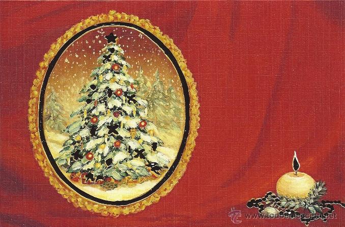 Coleccionismo: Lote de cinco tarjetas navide&ntilde;as