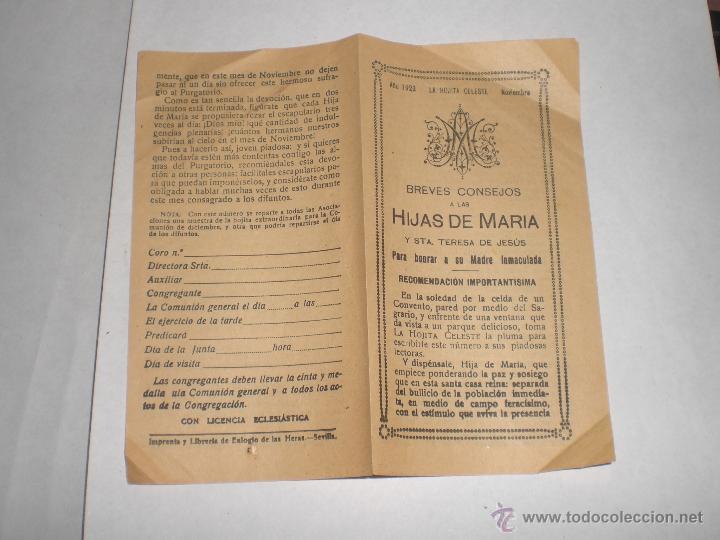 Coleccionismo: Breves Consejos a las Hijas de Maria y Santa Teresa de Jesus. 1923