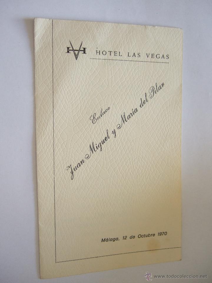 Coleccionismo: MENU BODA - 1970 - MALAGA - Foto 1