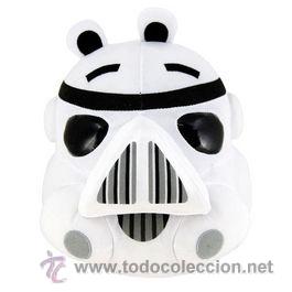 Coleccionismo: Peluche Angry Birds Star Wars - Stormtrooper 19 x 15 cm - Rovio