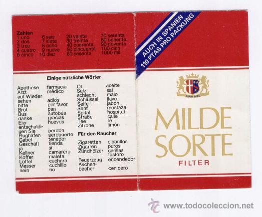 Coleccionismo: ANTIGUA TARJETA TABACO * MILDE SORTE* FILTER - Foto 1