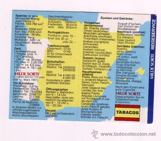 Coleccionismo: ANTIGUA TARJETA TABACO * MILDE SORTE* FILTER - Foto 2