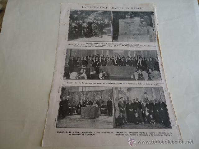 Collecting paper: 1926 - hoja - madrid actualidad grafica -