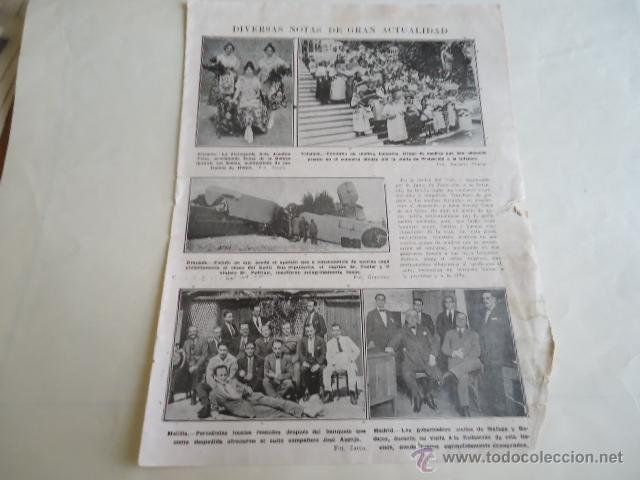 Colecionismo: 1926 - hoja - notas actualidad - alicante, valencia, granada, melilla, madrid