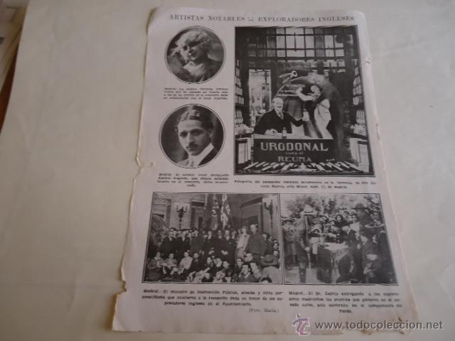 Coleccionismo: 1926 - hoja actualidad - artistas notables, madrid carmen floria, aurelio aglada, escaparate epoca