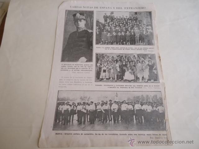 Collecting paper: 1926 - hoja -espa&ntilde;a y extranjero - aviles, granada , madrid, presidente de guatemala,