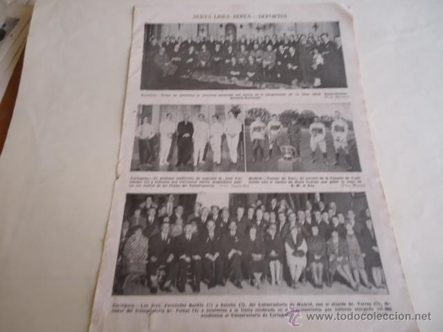 Sammelleidenschaft Papier: 1926 - hoja actualidad - nueva linea aerea, deportes, barcelona, cartagena, madrid,