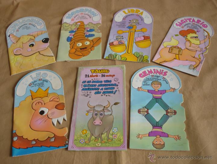 Coleccionismo: lote de 7 tarjetas pop up de hor&oacute;scopos - Foto 1