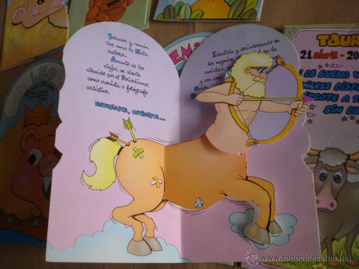 Coleccionismo: lote de 7 tarjetas pop up de hor&oacute;scopos - Foto 4
