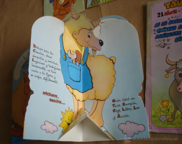 Coleccionismo: lote de 7 tarjetas pop up de hor&oacute;scopos - Foto 8