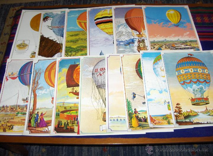 Coleccionismo: L&Aacute;MINAS HISTORIA DEL GLOBO AEROST&Aacute;TICO N&ordm;S 2 AL 15 Y &Uacute;LTIMA 25X35 CMS CON REGALO.