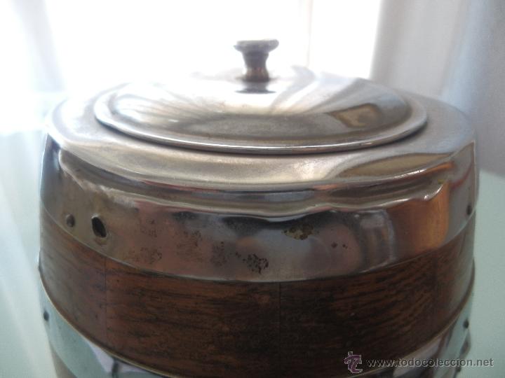 Coleccionismo: TABAQUERA INGLESA DE MADERA DE ROBLE - Foto 3