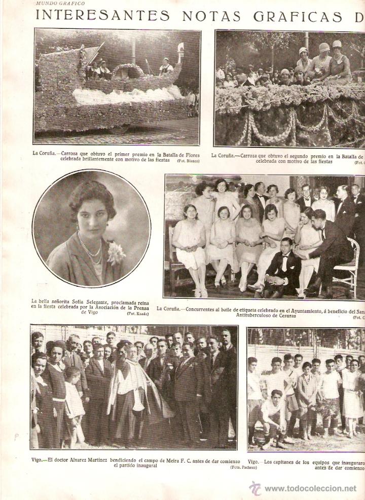 Coleccionismo: A&Ntilde;O 1928 RECORTE PRENSA VIGO BENDICION CAMPO DE FUTBOL DE MEIRA F.C