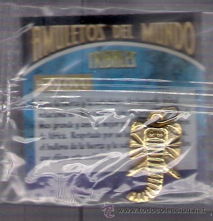 Coleccionismo: -52973 AMULETO TRIBAL INDLOVU, INTELIGENCIA, BA&Ntilde;ADO EN ORO, PLATA, BRONCE, NIQUEL, COBRE
