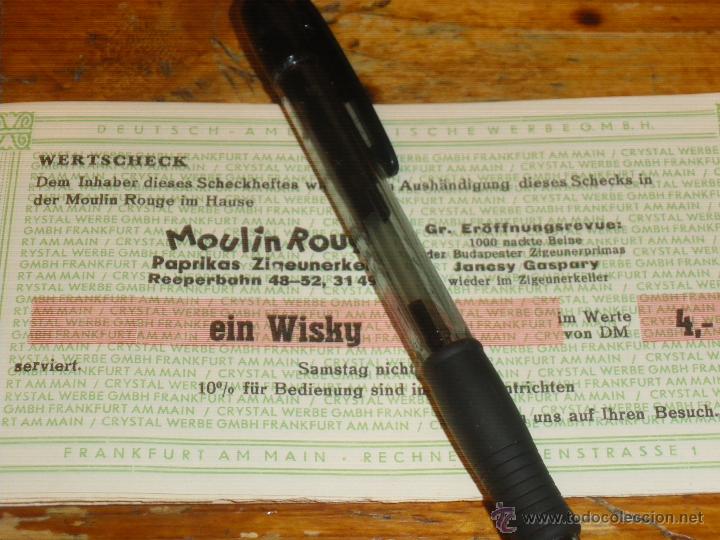 Coleccionismo: TICKET O VALE PARA UN WHISKY, MOULIN ROUGE.
