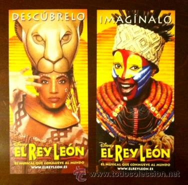 Coleccionismo: EL REY LE&Oacute;N - DOS TARJETAS PUBLICITARIAS