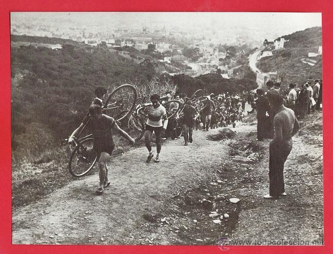 Coleccionismo: fotografia recortada - ciclisme - campionat de catalunya de cross ciclo pedrestre- vallvidrera 1936