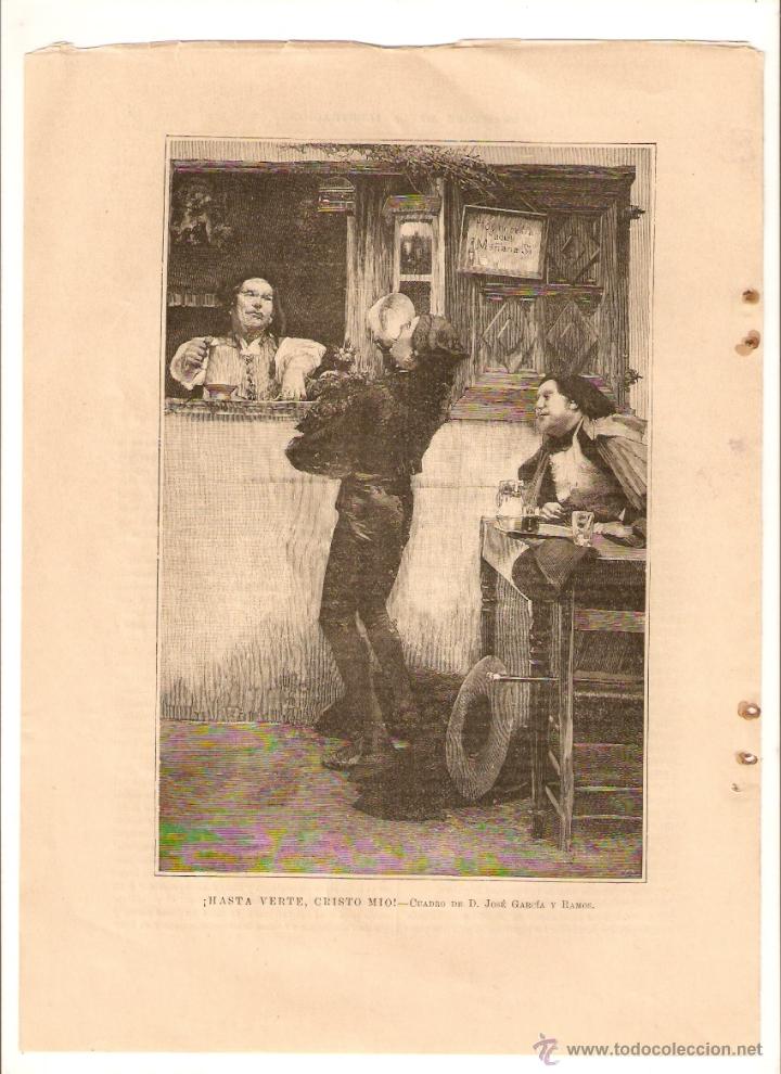 Coleccionismo: A&Ntilde;O 1895 RECORTE PRENSA PINTURA BELLAS ARTES CUADRO JOSE GARCIA RAMOS