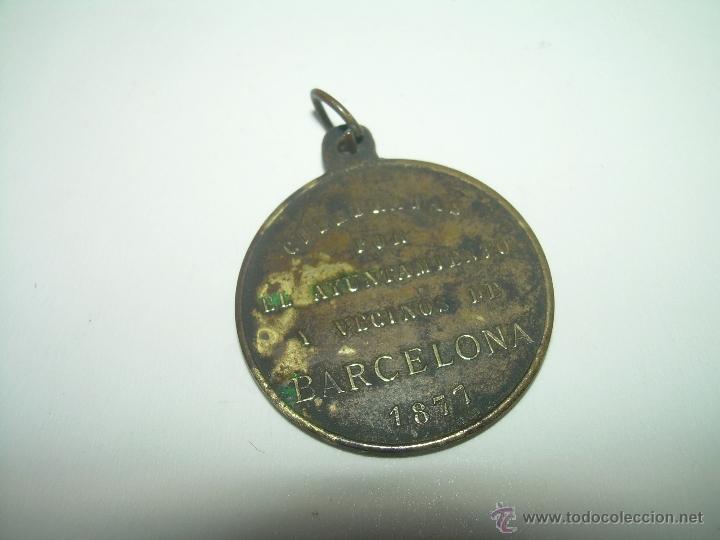 Coleccionismo: ANTIGUA MEDALLA.FIESTAS POPULARES DE N.S. DE LAS MERCEDES..BARCELONA 1.877