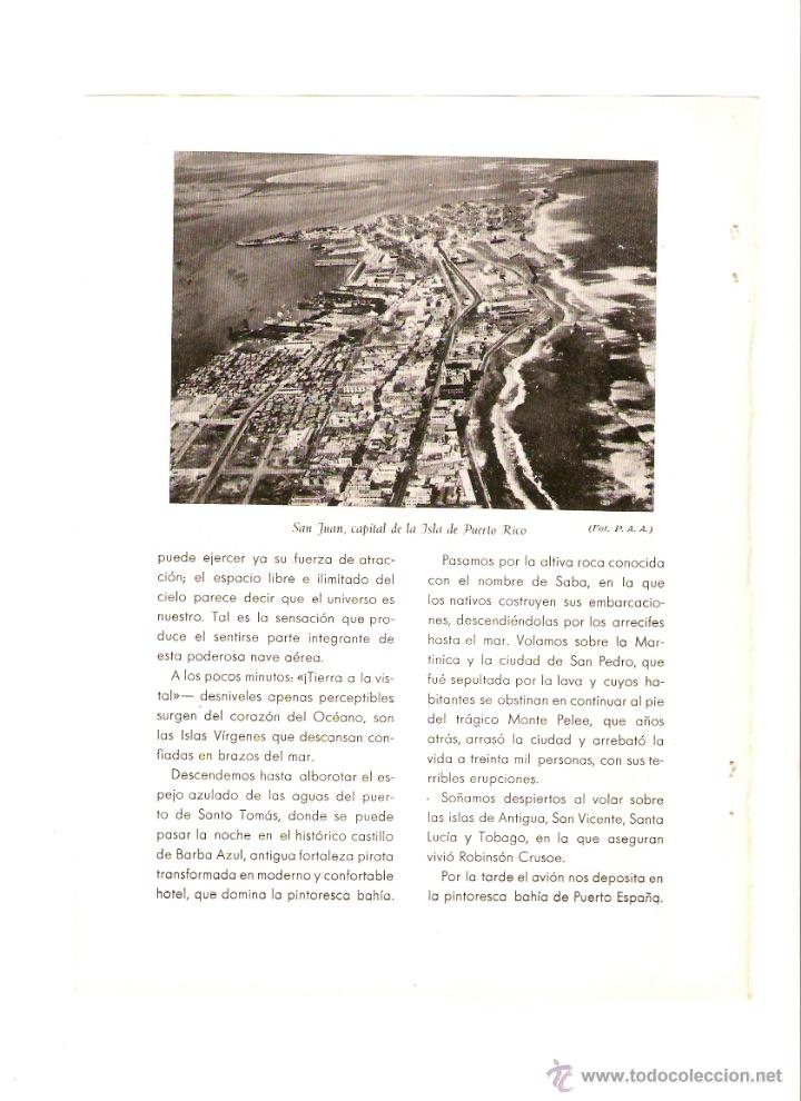 Coleccionismo: A&Ntilde;OS 30-40 RECORTE PRENSA FOTOGRAFIA AEREA SANTO TOMAS ISLAS VIRGENES SAN JUAN PUERTO RICO HAITI