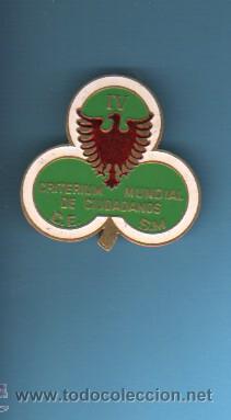 Coleccionismo: aguja - pin insignia IV CRITERIUM MUNDIAL DE CIUDADANOS C.E. S.M. ( S&Uacute;PER MOLINA ??)