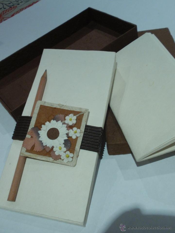 Coleccionismo: JUEGO EPISTOLAR DE PAPEL RECICLADO - Foto 1