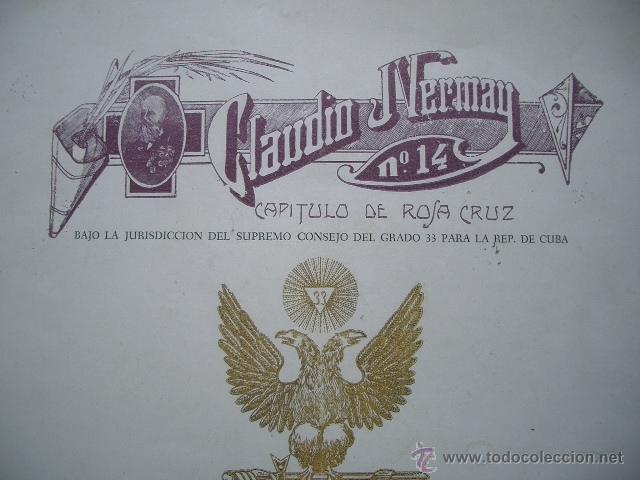 Coleccionismo: Memoria de un encuentro mas&oacute;n Los Rosa Cruz. Cuba 1961