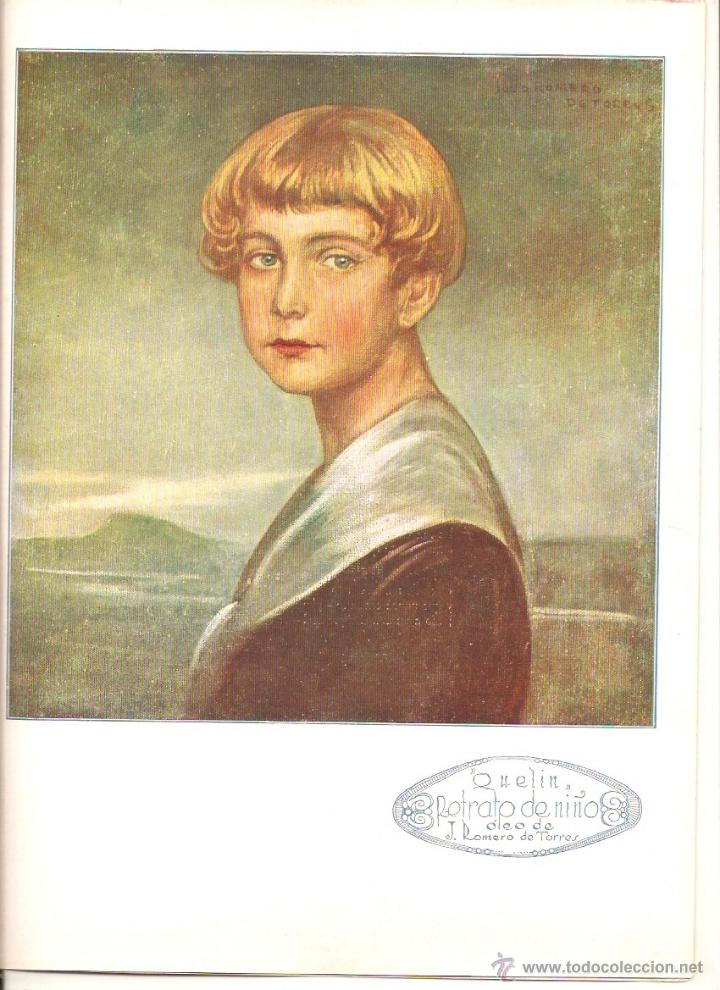Collectionnisme: A&Ntilde;O 1922 LAMINA PICTORICA REPRODUCCION OLEO JULIO ROMERO DE TORRES POESIA FERNANDO LOPEZ MARTIN