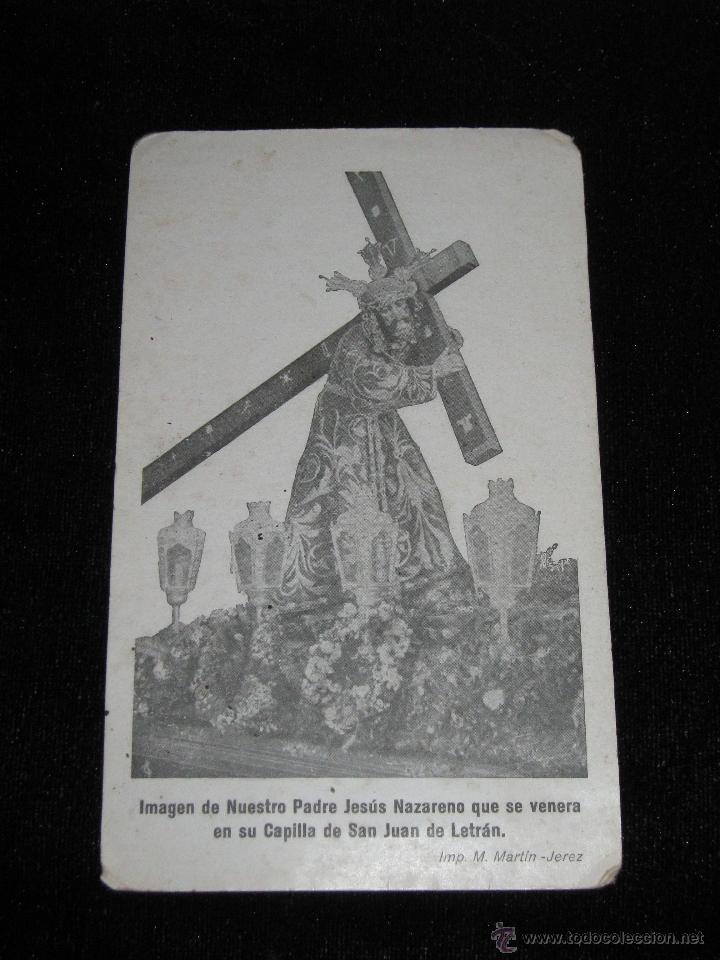 Coleccionismo: TARJETA TAMA&Ntilde;O POSTAL 9X15 CM - NTRO PADRE JESUS NAZARENO DE JEREZ DE LA FRONTERA - CAPILLA SAN JUAN