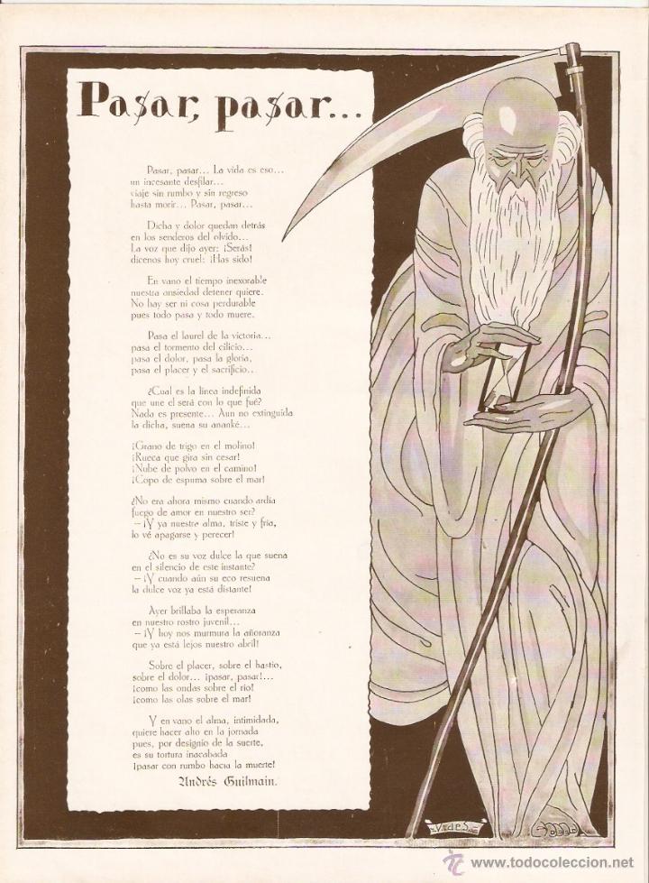 Coleccionismo: A&Ntilde;O 1923 RECORTE PRENSA POESIA ANDRES GUILMAIN PASAR PASAR