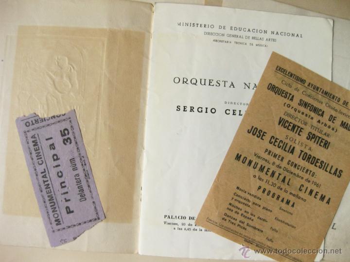 Coleccionismo: CUATRO PROGRAMAS DE LA ORQUESTA NACIONAL DE 1961 - Foto 3