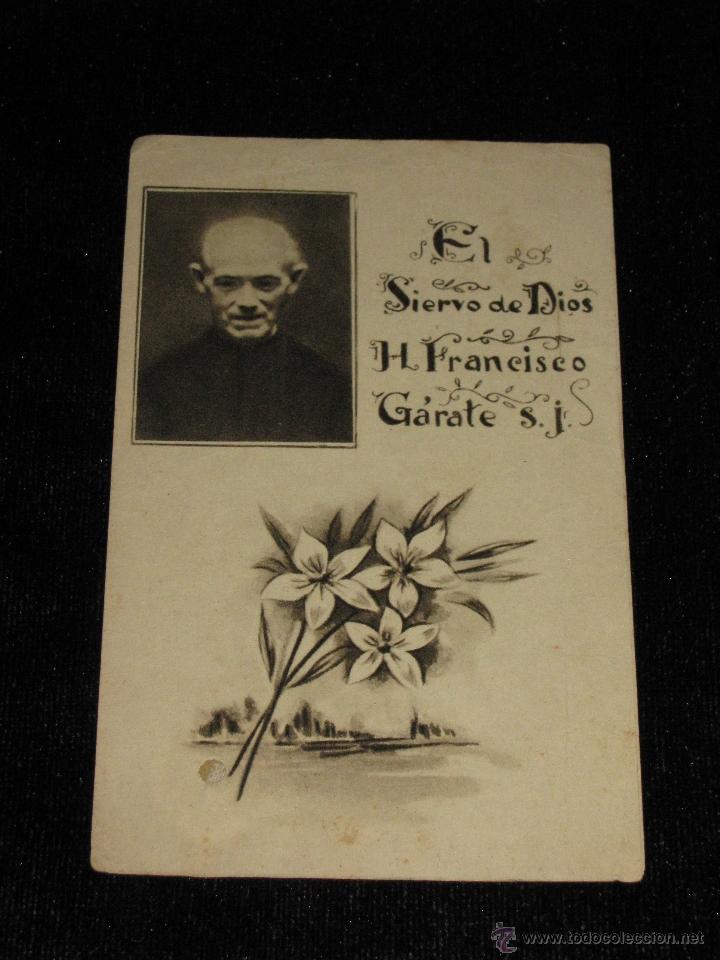 Collezionismo: ESTAMPA CON RELIQUIA DEL SIERVO DE DIOS H. FRANCISCO GARATE