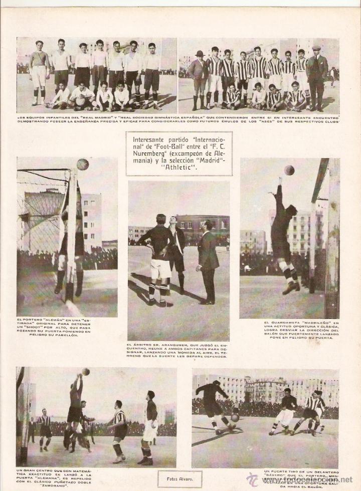 Coleccionismo: A&Ntilde;O 1923 RECORTE PRENSA FUTBOL INFANTIL REAL MADRID REAL SOCIEDAD GIMNASTICA ESPA&Ntilde;OLA HENO DE PRAVIA