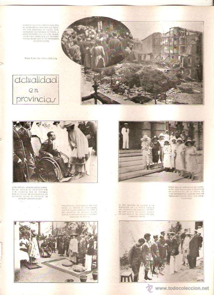 Collezionismo: A&Ntilde;O 1922 RECORTE PRENSA SORIA INCENDIO ESCULTURAS DE ARENA PLAYA